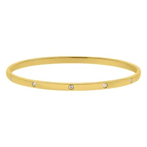 Tarnish Resistant 14k Gold Plated Bangle Stacker