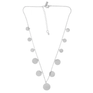 Theia Short Multi Dot Necklace Silver Plating