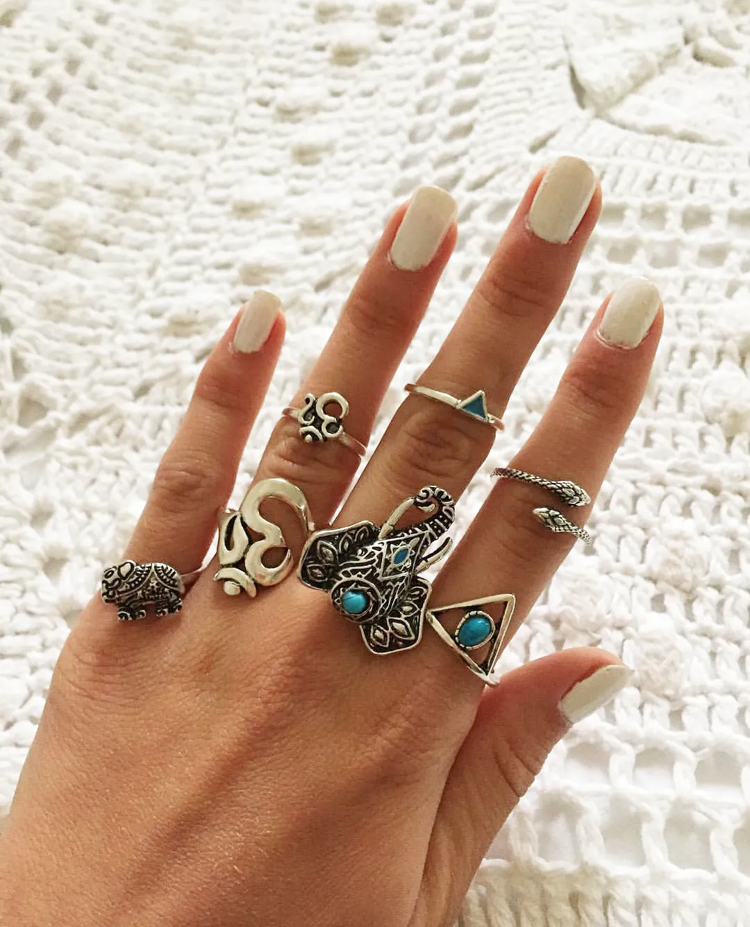 Turquoise Elephant Ring