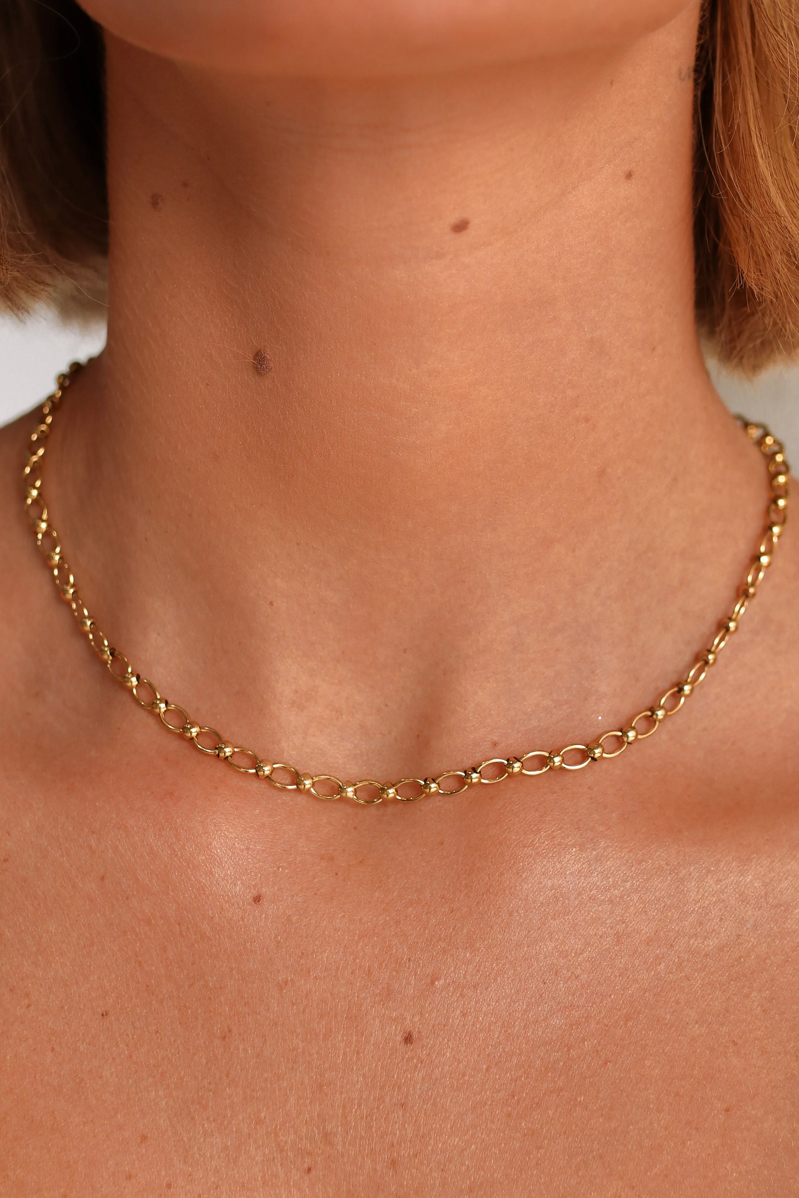 Yvette - Stainless Steel Gold or Silver Necklace